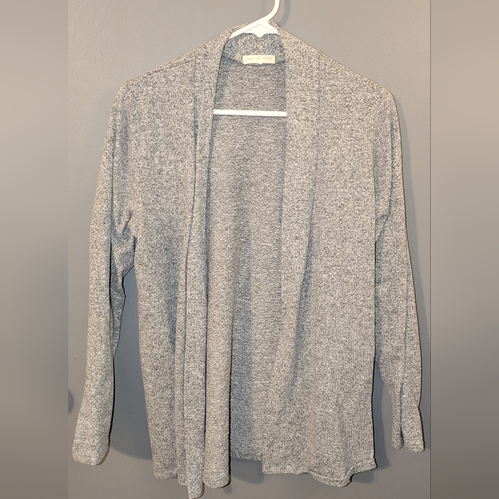 Joie De Vibre Light Gray Cardigan